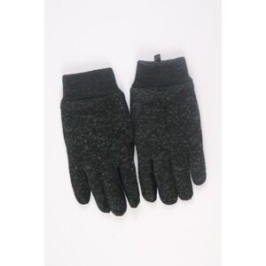 Uniqlo Gloves Knit Tech Grip Large Black Gray Winter Outdoor Mens Accessory